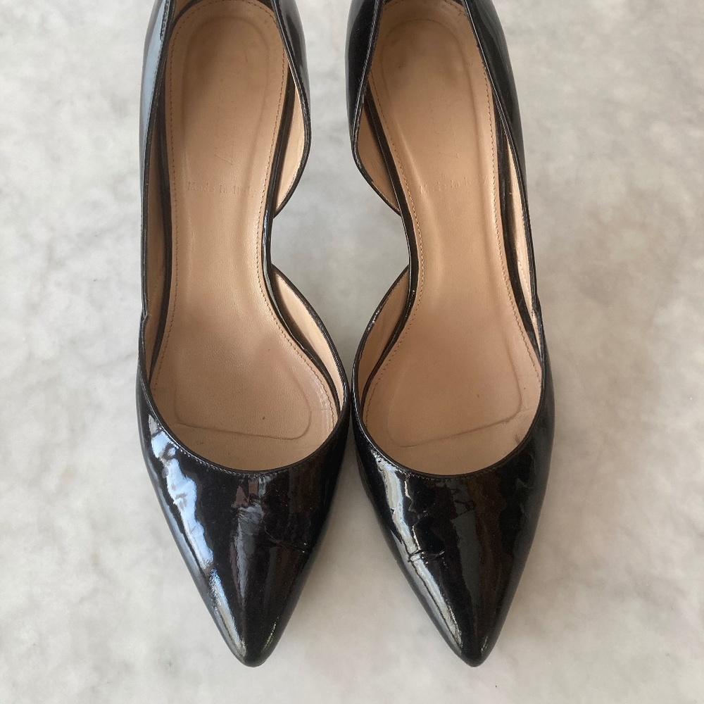J Crew Black Kitten Heels